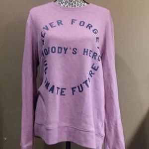 H+M SWEATER US SIZE LARGE UNISEX ROSE RED COLOR